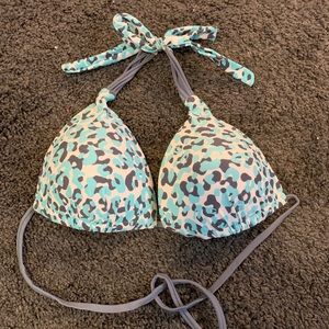 Leopard bikini top